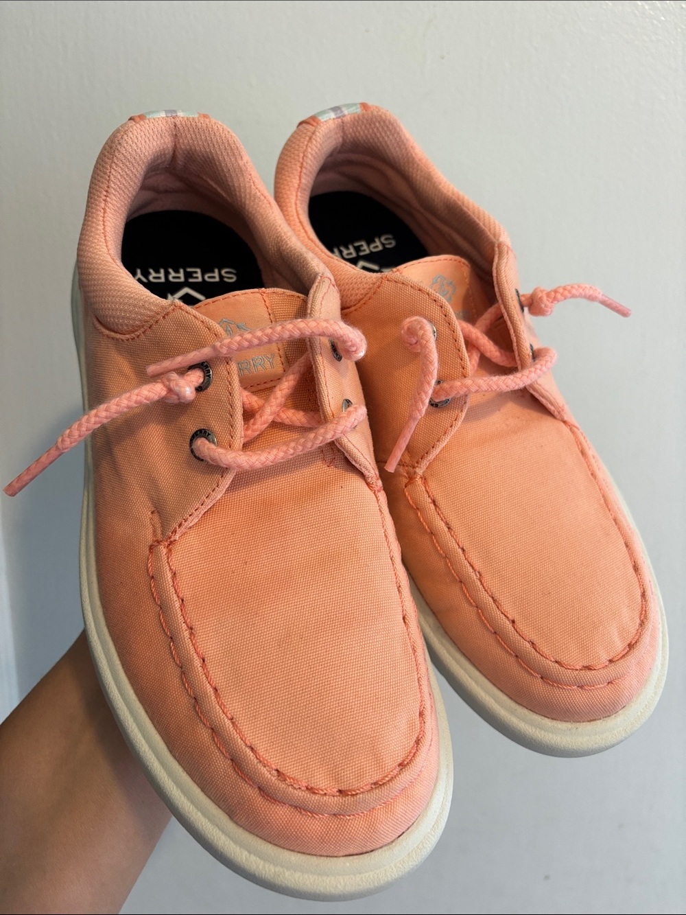 Sperry Women's Coral Canvas Boat Shoes